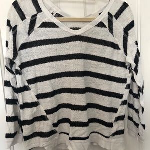 Stella Sky black and white striped shirt